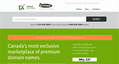 Desktop Screenshot of domainexchange.ca